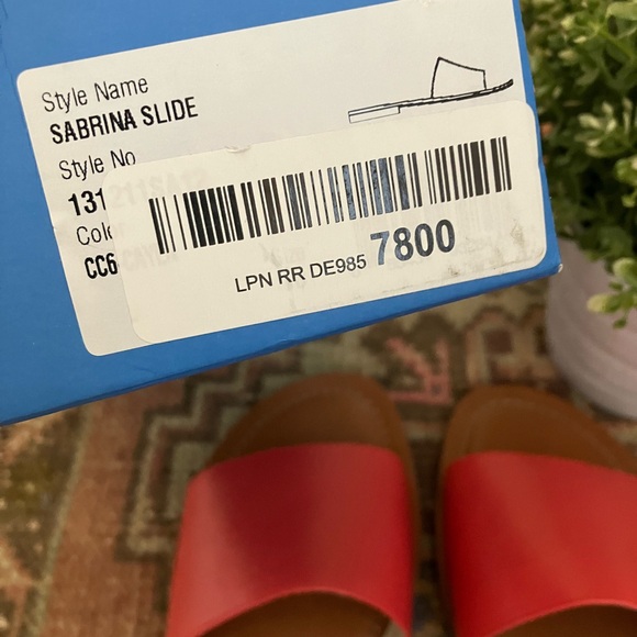 NIB Jack Rogers Sabrina Leather Slides in Cayenne - sz 10M - Picture 5 of 5